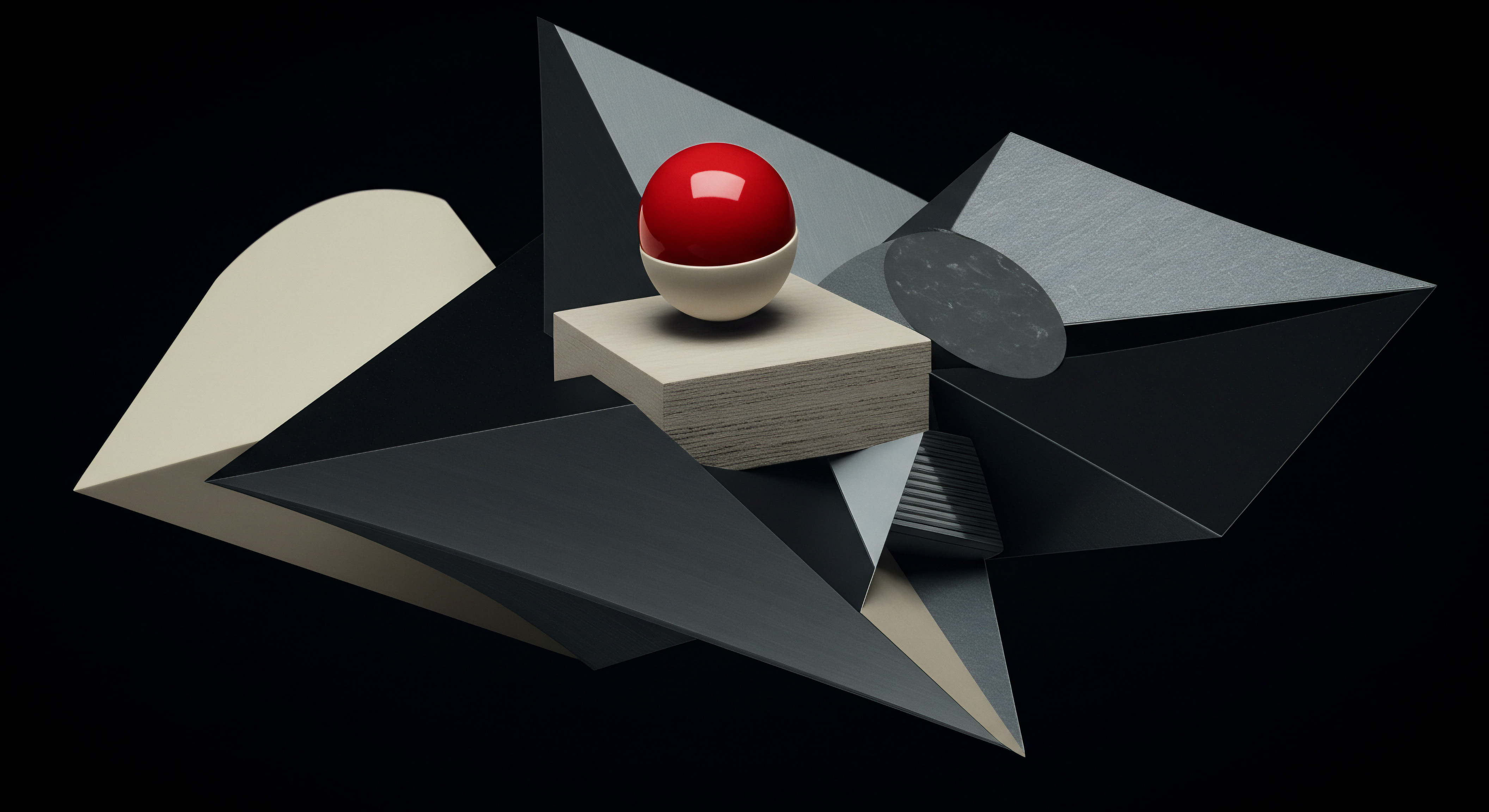 Abstract Business Scaling Red Sphere Balance Technology and Workflow Automation Solution This abstract image emphasizes scale strategy within SMBs. The composition portrays how small businesses can scale, magnify their reach, and build successful companies through innovation and technology. The placement suggests a roadmap, indicating growth through planning with digital solutions emphasizing future opportunity.