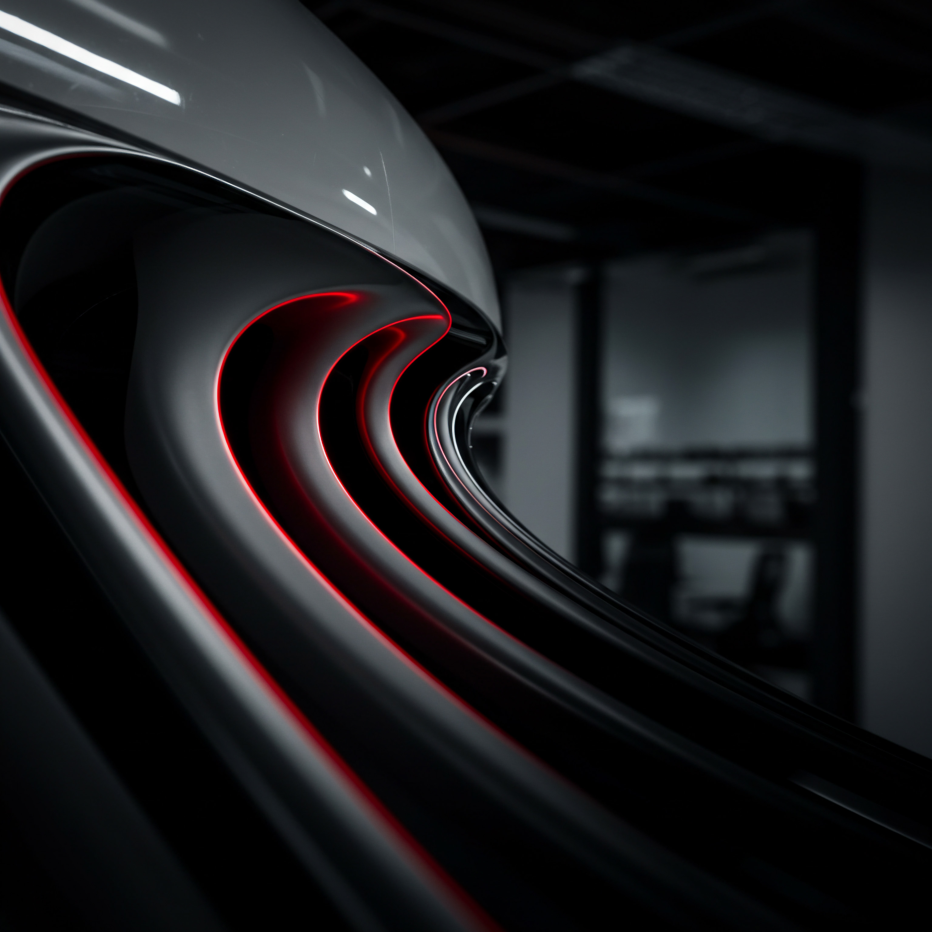 Dark Chrome Metal Structure Highlighting Business Growth and Innovative Teamwork This image portrays an abstract design with chrome-like gradients, mirroring the Growth many Small Business Owner seek. A Business Team might analyze such an image to inspire Innovation and visualize scaling Strategies. Utilizing Technology and Business Automation, a small or Medium Business can implement Streamlined Process, Workflow Optimization and leverage Business Technology for improved Operational Efficiency.