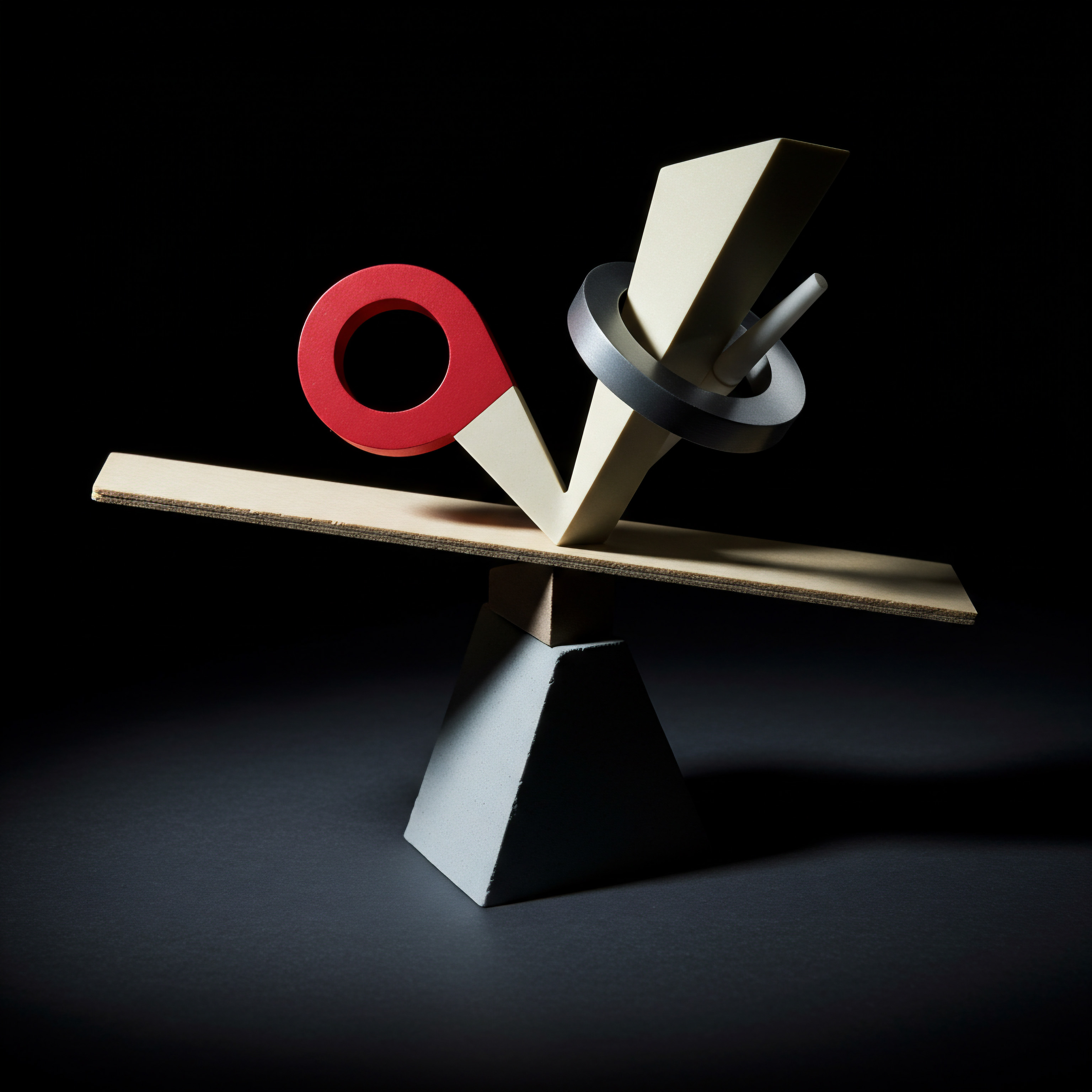 Geometric Balance Business Automation Efficiency Success Goals SMB Growth Startup Technology The carefully constructed image demonstrates geometric shapes symbolizing the importance of process automation and workflow optimization to grow a startup into a successful SMB or medium business, even for a family business or Main Street business. Achieving stability and scaling goals is showcased in this composition. This balance indicates a need to apply strategies to support efficiency and improvement with streamlined workflow, using technological innovation.