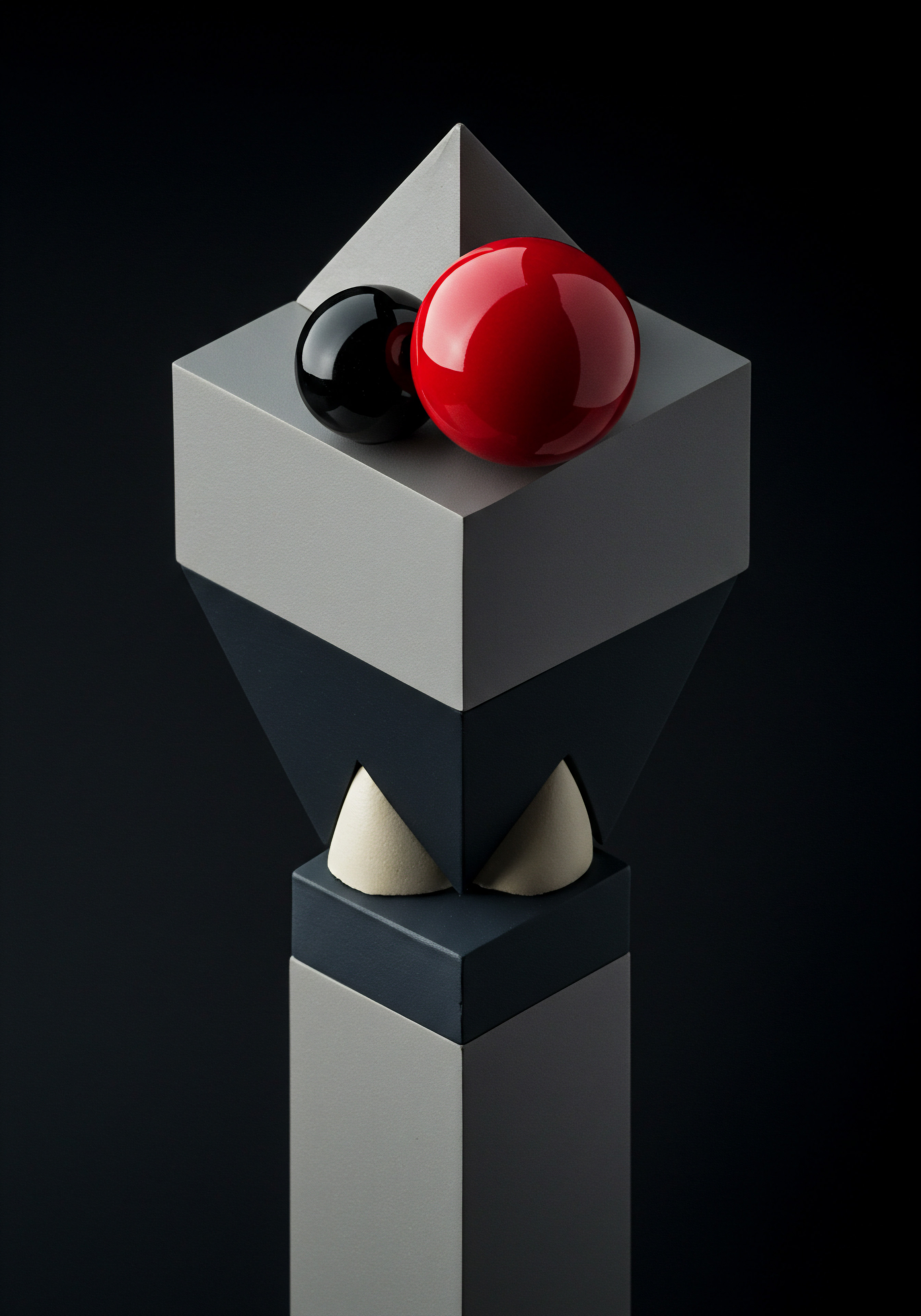 A geometrical sculpture with contrasting black and red spheres resting on the gray toned angular design symbolizes structural innovation. The layered cube structures are suggestive of organizational components which form a unified corporation. A business’s planning involves careful balance which mirrors the interaction between geometric structure and color theory, the core elements represent automation tools, the grey tones suggest financial projections. Scaling an SMB like a retail or online business requires implementing effective digital strategies. Achieving growth requires effective problem solving. Strategic business planning enhances productivity and delivers results. Building a team involves assembling individuals for market success, leveraging collective insights, and driving company progress. Achieving revenue growth is dependent on adapting to business transformation with a solid market plan.