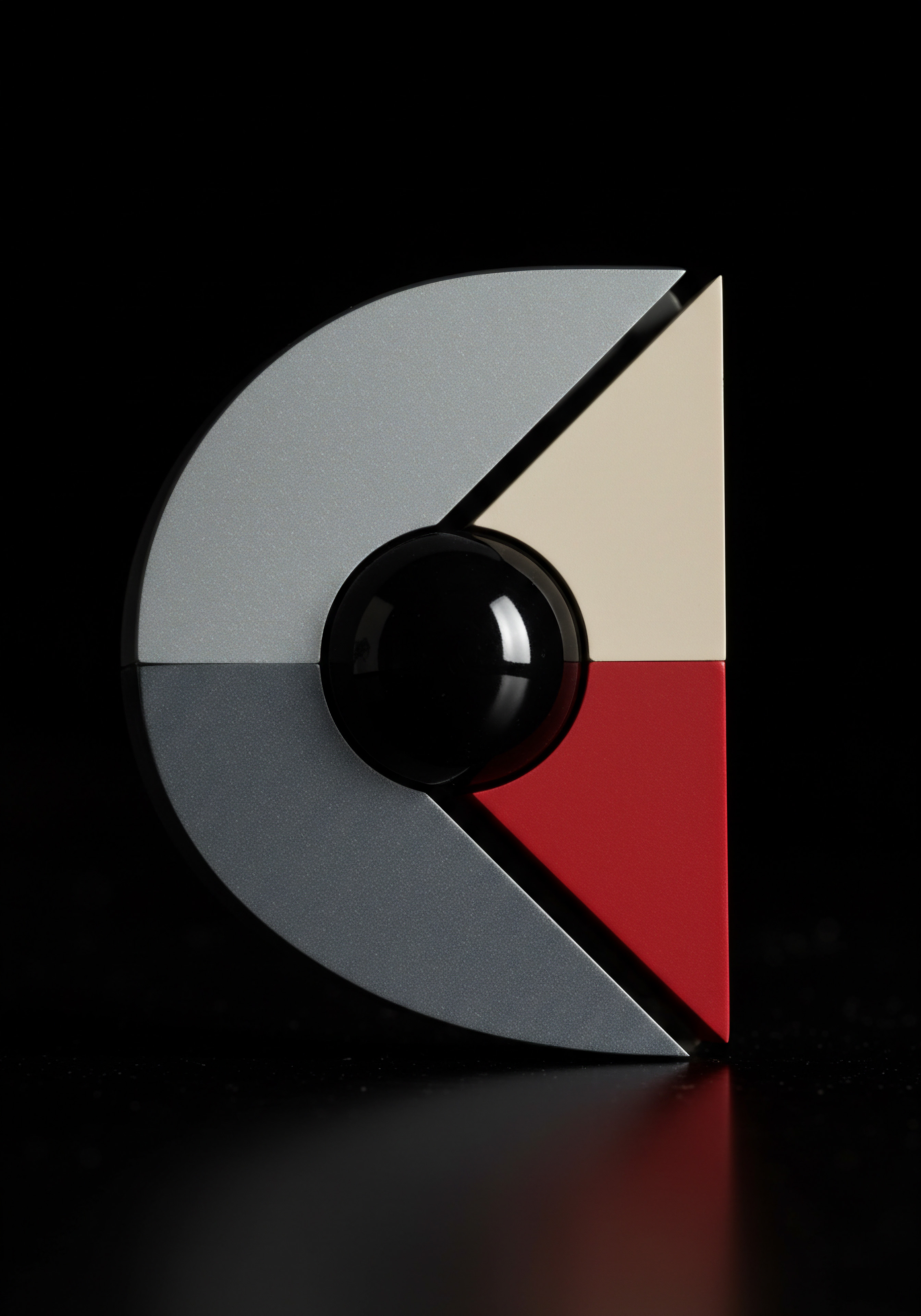Modern Business Growth An Abstract Composition of Scaling Innovation and Automation Presented is an abstract display showcasing geometric structures. Metallic arcs, intersecting triangles in white and red all focus to a core central sphere against a dark scene, representing growth strategies with innovative automation for the future of SMB firms. Digital transformation strategy empowers workflow optimization in a cloud computing landscape.
