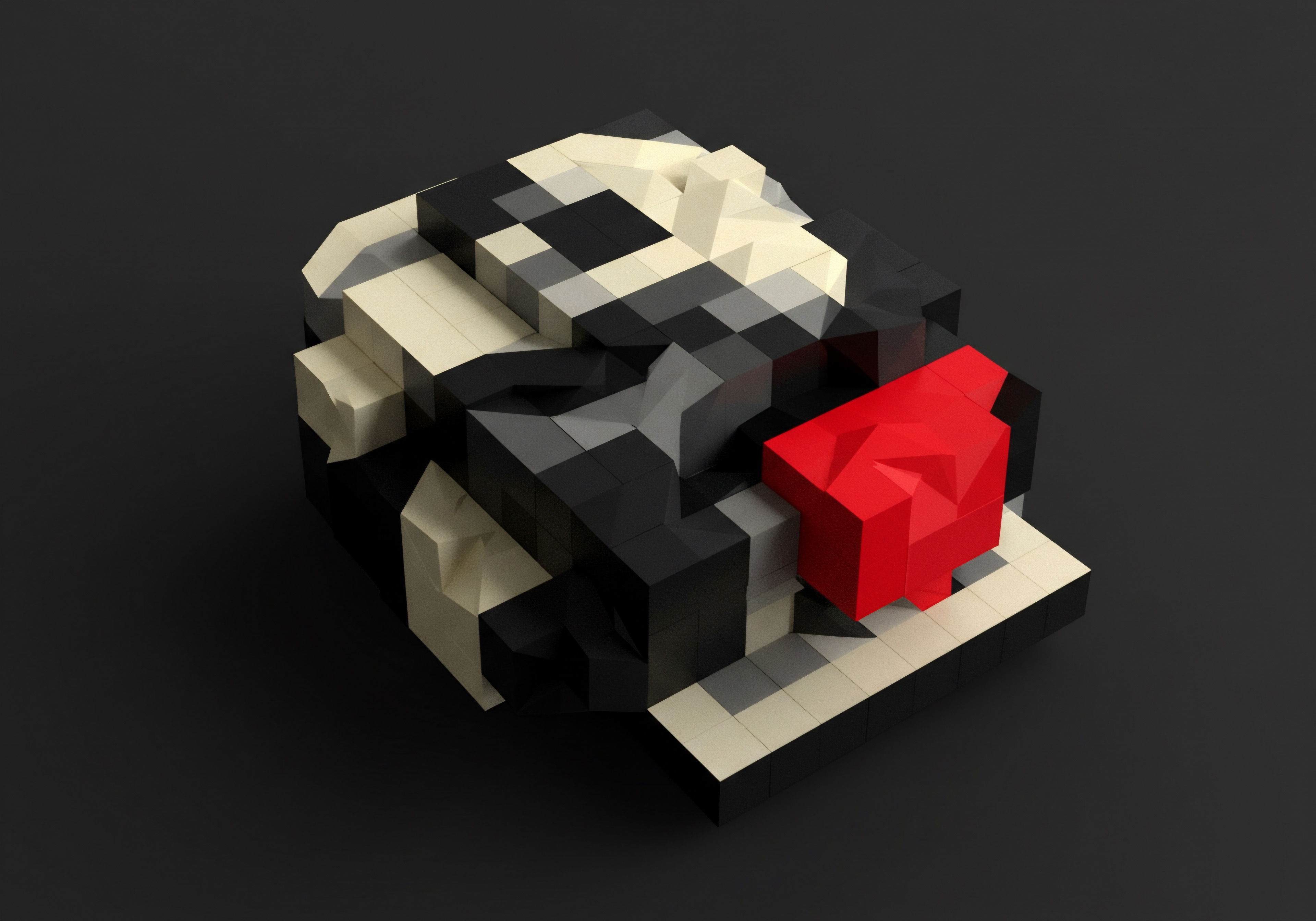 Modern Business Technology Growth Innovation Digital Transformation in Small and Medium Business The digital rendition composed of cubic blocks symbolizing digital transformation in small and medium businesses shows a collection of cubes symbolizing growth and innovation in a startup. The monochromatic blocks with a focal red section show technology implementation in a small business setting, such as a retail store or professional services business. The graphic conveys how small and medium businesses can leverage technology and digital strategy to facilitate scaling business, improve efficiency with product management and scale operations for new markets.