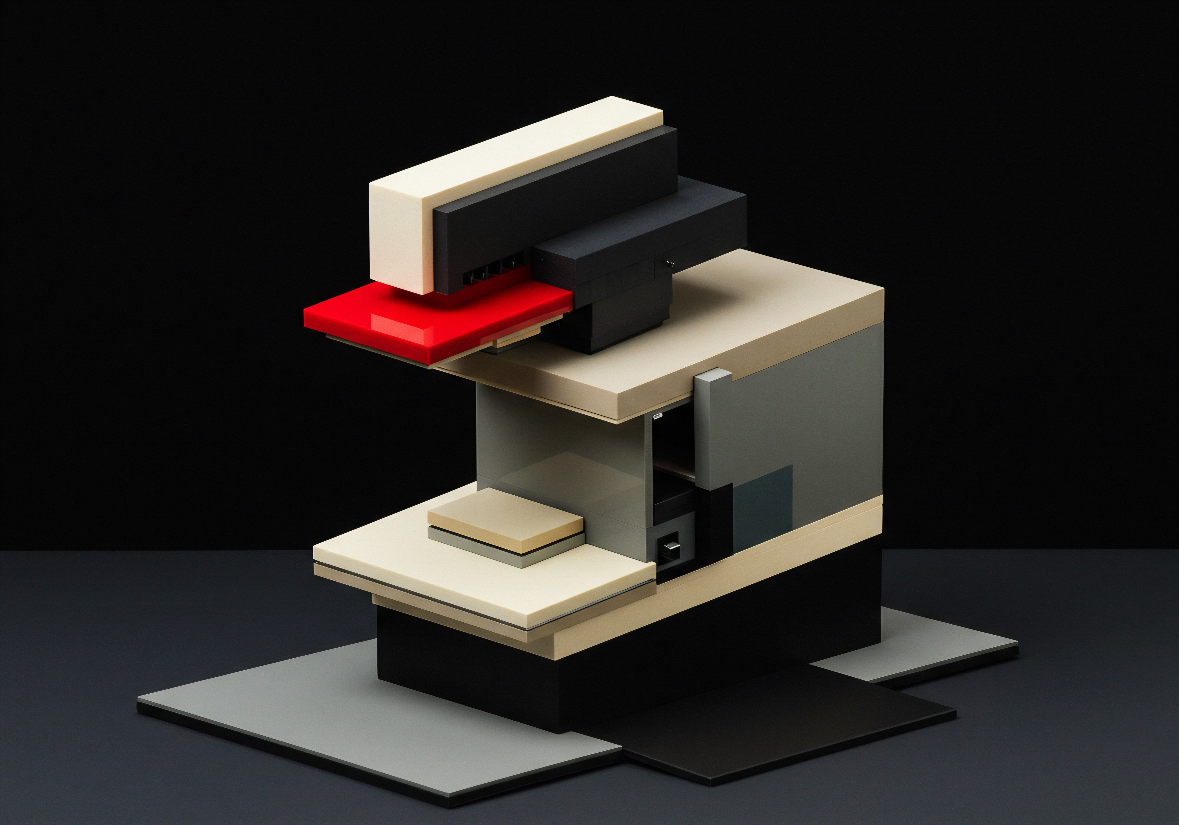 Scale Small Magnify Medium Lego Style Articulated Automation for SMB Growth A composition showcases Lego styled automation designed for SMB growth, emphasizing business planning that is driven by streamlined productivity and technology solutions. Against a black backdrop, blocks layered like a digital desk reflect themes of modern businesses undergoing digital transformation with cloud computing through software solutions. This symbolizes enhanced operational efficiency and cost reduction achieved through digital tools, automation software, and software solutions, improving productivity across all functions.